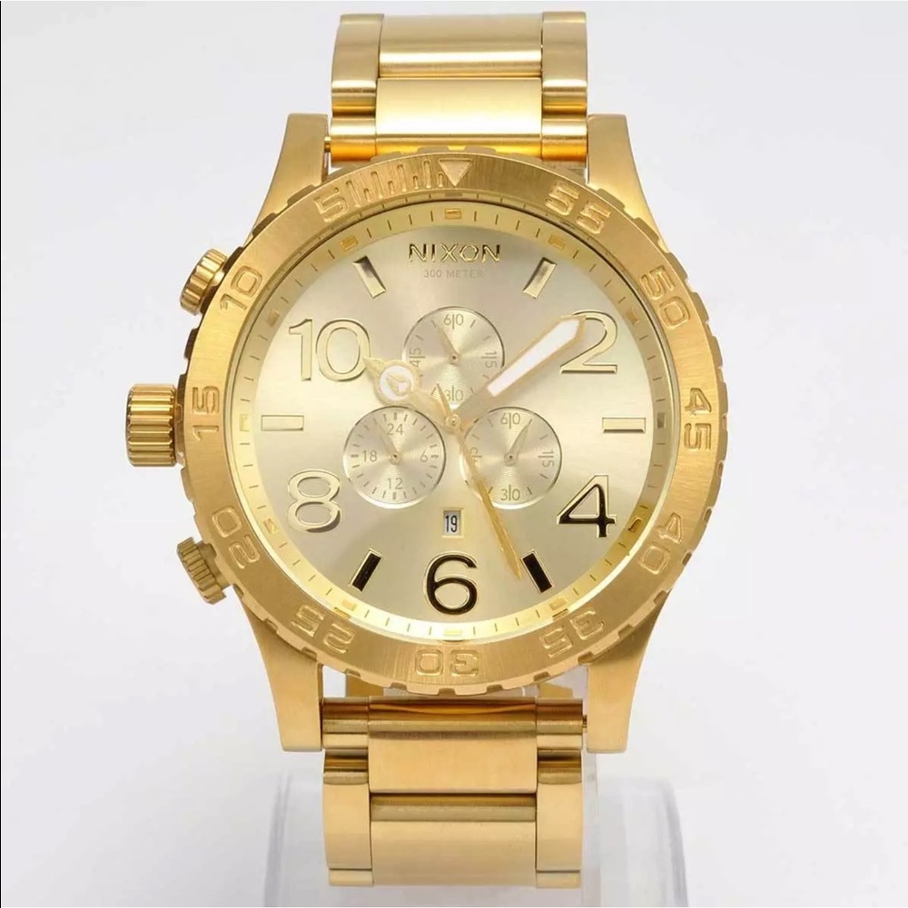 Rose Gold and Gold Nixon Chrono 51-30 - Picture 3 of 7